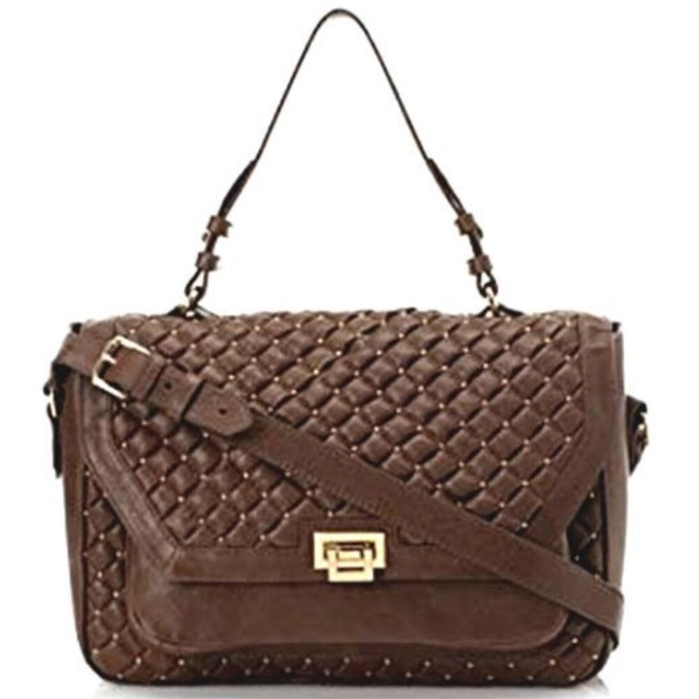 Tressje Chestnut Gatsby Leather Shoulder-- X body Nwt